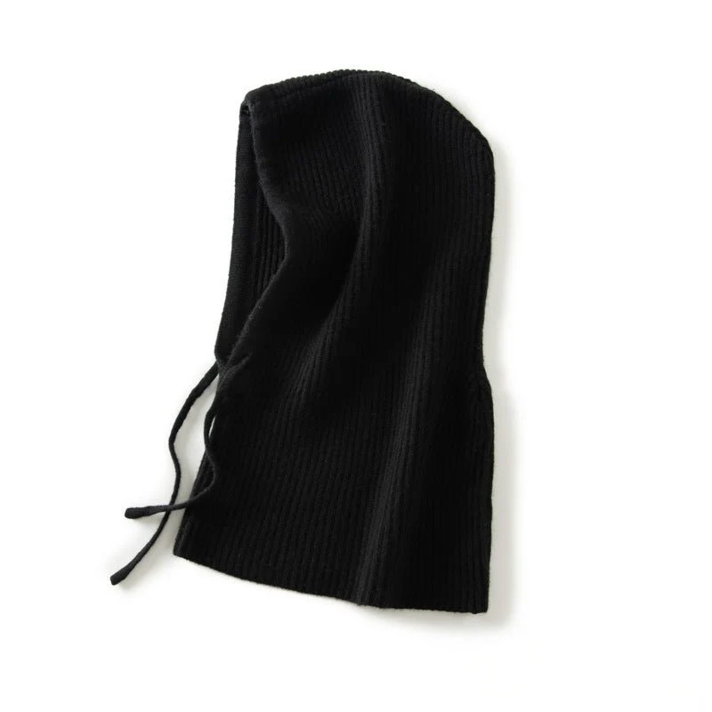Pasamontañas De Cachemira Sombrero De Capucha De Punto De Cachemira Para Mujeres Y Hombres - Imagen 7