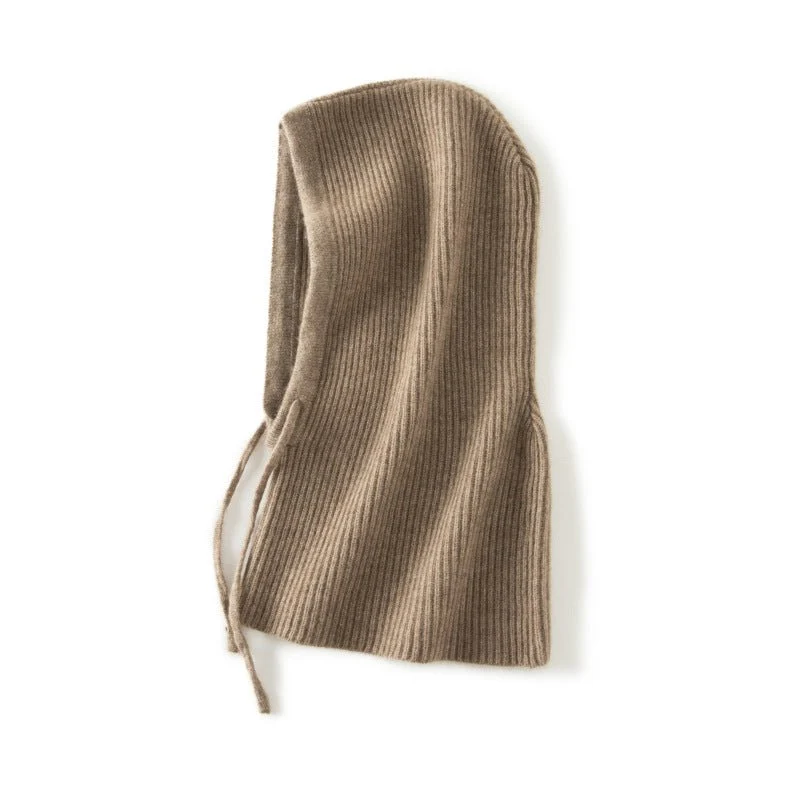 Pasamontañas De Cachemira Sombrero De Capucha De Punto De Cachemira Para Mujeres Y Hombres - Imagen 4