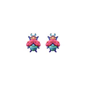 Lausett pendientes Bee love rosa