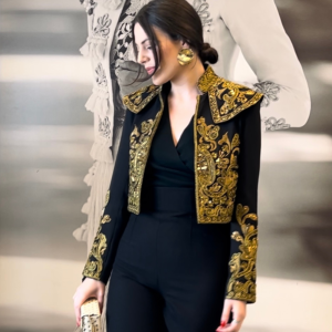 Matilde Cano torera goyesca negro/oro