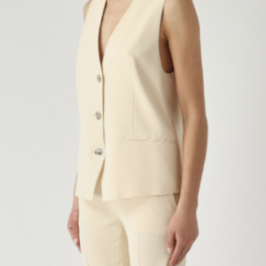 Twinset chaleco de viscosa elastica