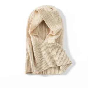 Redecilla con capucha de cachemira unisex Pasamontañas de cachemira Capucha con capucha de punto de cachemira
