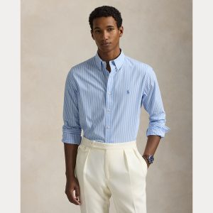 Polo Ralph Lauren camisa de popelina elastica a rayas