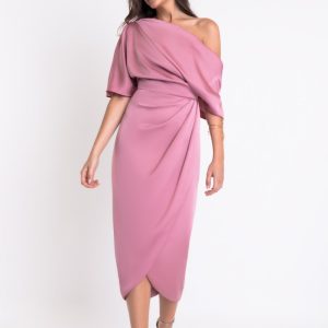 Matilde Cano Diana vestido asimetrico