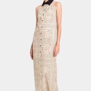 Twinset vestido estampado con oval T