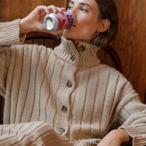 Indi&Cold chaqueta punto canale piedra