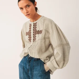 Indi&Cold camisa bordada etnica