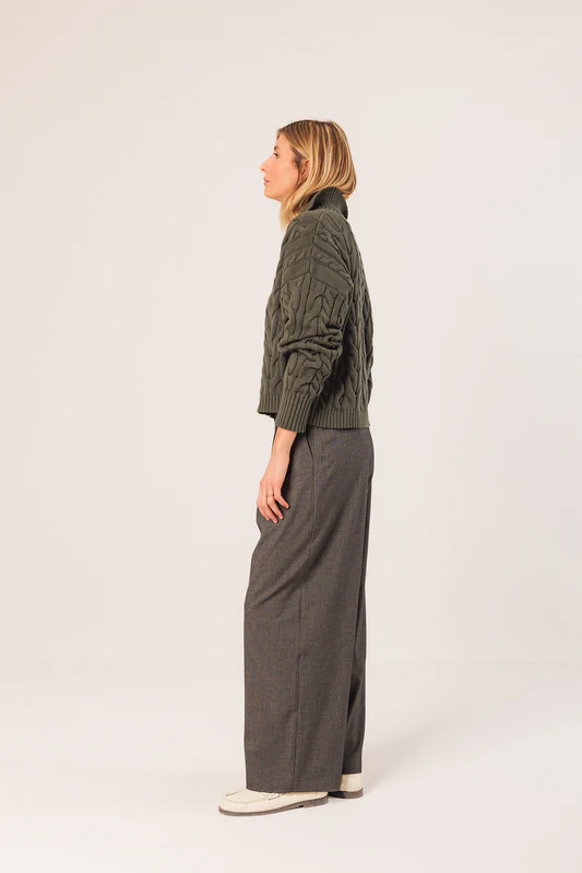 Indi&Cold pantalon vestir pinzas marengo - Imagen 5