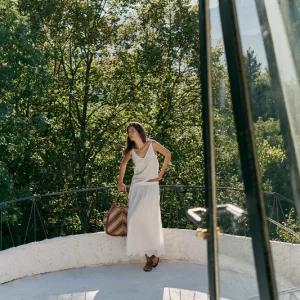 Indi&Cold falda midi bordada