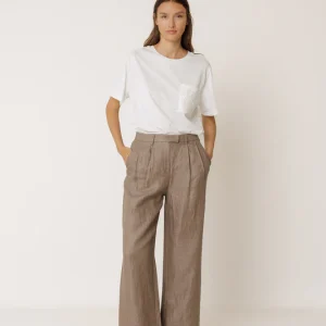 Indi&Cold pantalon pinzas lino