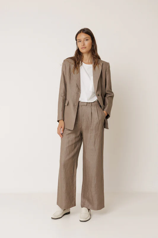 Indi&Cold pantalon pinzas lino - Imagen 5