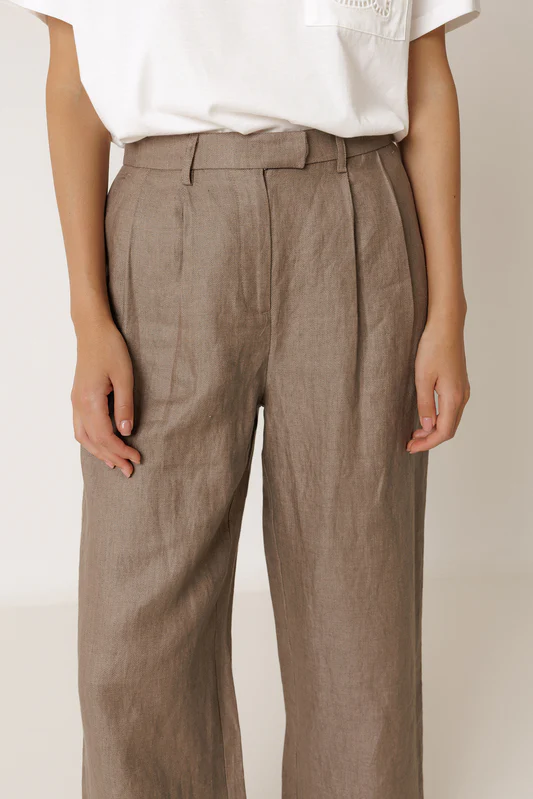 Indi&Cold pantalon pinzas lino - Imagen 6