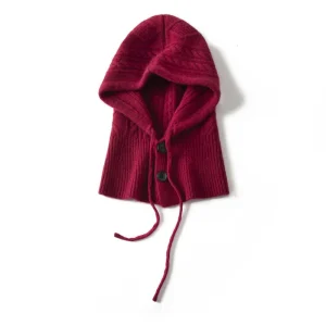 Bufanda con capucha de cachemira de mujer Balaclava