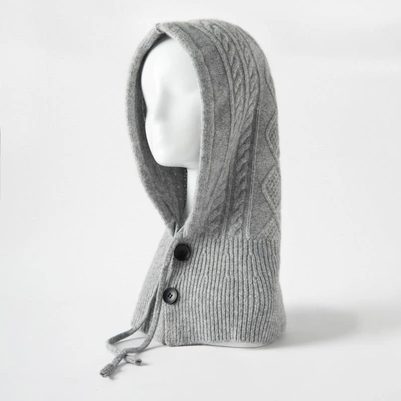Bufanda con capucha de cachemira de mujer Balaclava - Imagen 5