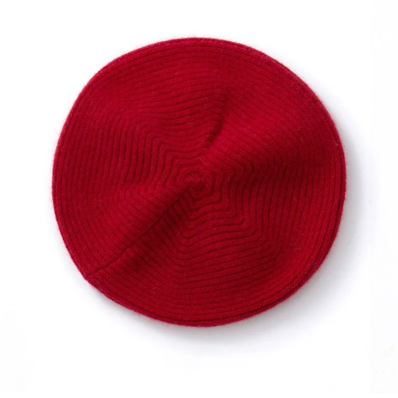 Gorro de pintor de cachemira para mujer, boina de cachemira, para otoño e invierno - Imagen 5