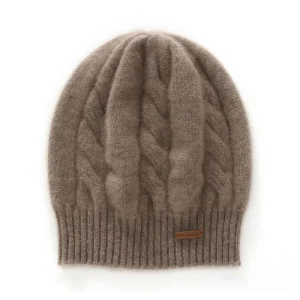 Cable de cachemir de mujer Gorro de gorro de gorro de gorro de cachemira