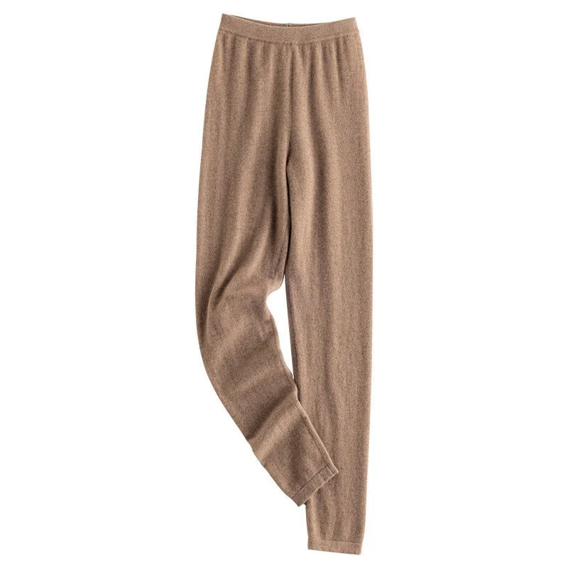 Leggings de cachemira para mujer Pantalones de cachemira de cintura alta Pantalones de cachemira suave - Imagen 5