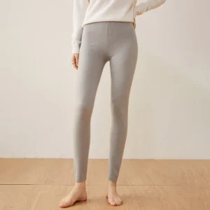 Leggings de cachemira para mujer Pantalones de cachemira de cintura alta Pantalones de cachemira suave