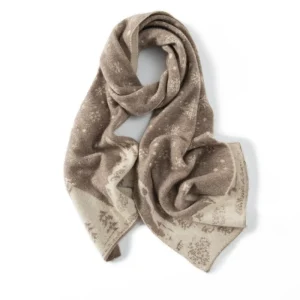 Bufanda de cachemir de copos de nieve para mujeres Regalos de bufanda de cachemir