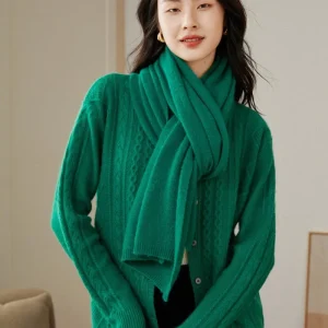 CABLE DE CABLE DE MUJER CABLA DE CARDIGANTE CARDIGAN CARDIGAN CHELLE CHECKMERE CABLE