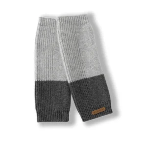 Guantes de cachemir rayado calentadores de brazos Guantes de mecanografía flexible