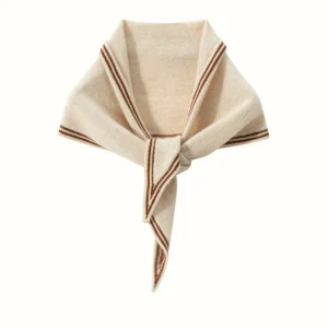 Pañuelo de cachemira con adornos de Inspired Bufanda triangular de cachemira a rayas