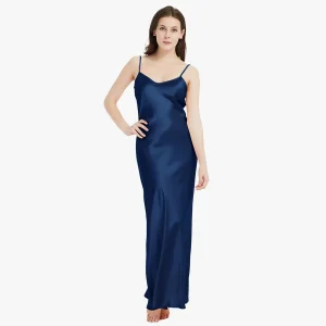Vestidos de fiesta de seda pura de mujer para mujer vestidos de fiesta de correa larga