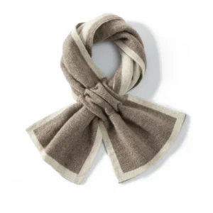 TIPA BLANCE DE CANSE Cashmere Bufanda cruzada Bufanda de doble capa Corte