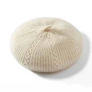 Womens Chic Pure Cashmere Cable Bound Bohmere Cashmere Painter Sombrero