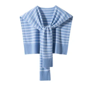 Chales y chales de pashmina a rayas para mujer Capa de hombro de cachemira