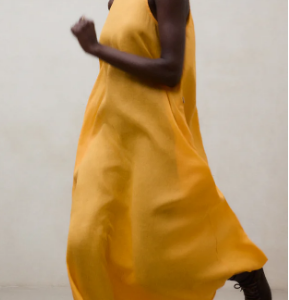 Ecoalf vestido Ukara naranja